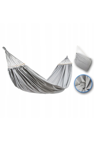 ROYOKAMP Hamac de grădină pentru 2 persoane Luxe XXL 250x150cm Gri