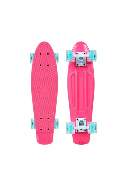 SMJ Sport SKATEBOARD FISH WHEEL LED SKATEBOARD FISHBOARD RGB ROZ PENTRU COPII...