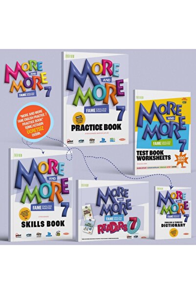 Kurmay Yayınları Kurmay 7.Sınıf More&More Pratice Book Seti (4 Kitap) + Test ...