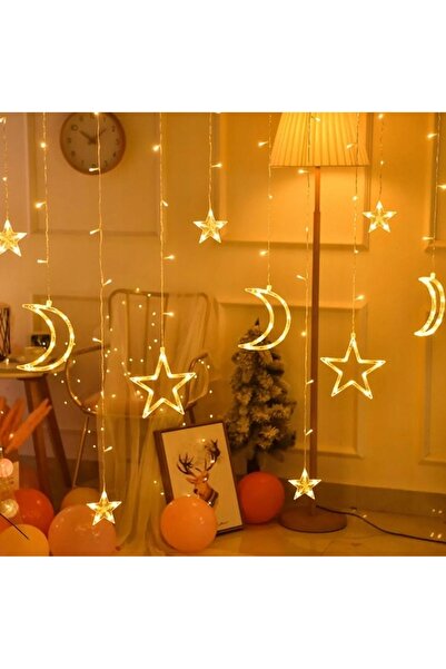 Ikonka Perdea luminoasă LED Ghirlandă de Crăciun pentru fereastră Luminițe pe...