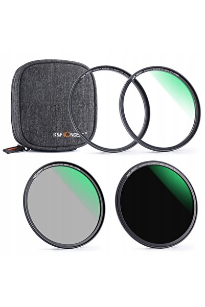 K&F CONCEPT Set de filtre MAGNETIC MC UV Polarizat CPL ND1000 77mm Nano X K&F