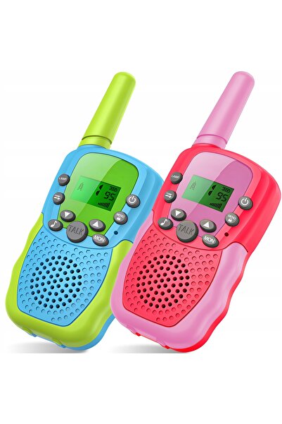 Retoo 2X WALKIE TALKIE PENTRU COPII RADIO CU UNDE SCURTE SET 2 BUCĂȚI LOKE TO...
