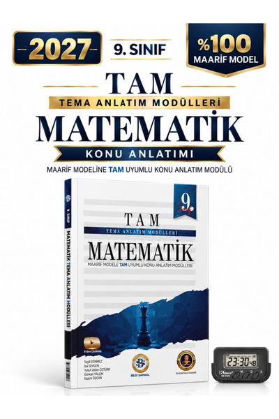 Bilgi Sarmal Yayınları 2027 9.SINIF TAM MATEMATİK %100 Maarif Modele Uygun TE...