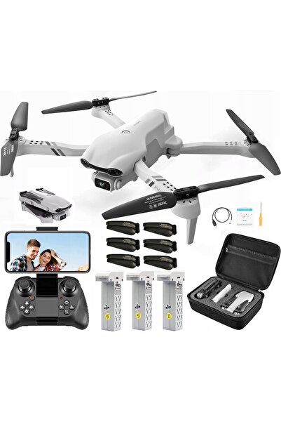 4DRC 3x BATERII + DRONĂ DE ANTRENAMENT F10 WiFi CU CAMERĂ ȘI CONTROLLER 1600 mAh