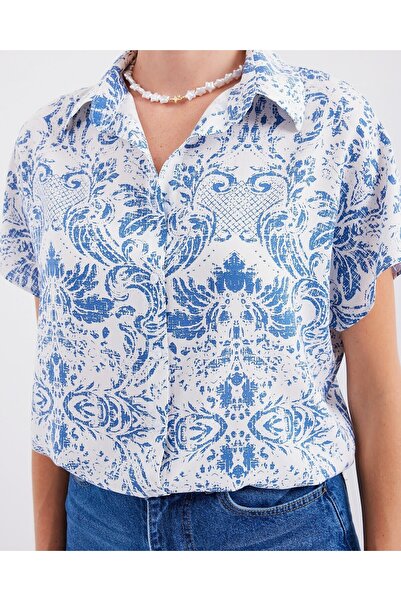 Modamorfo 3711 Half Sleeve Shirt - Dark Blue