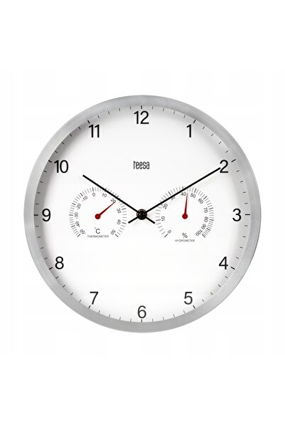 Teesa Ceas de perete de 30cm cu termometru și higrometru TSA0049