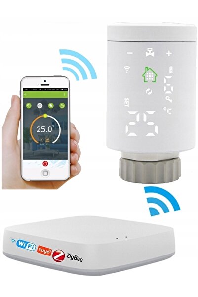 NO BRAND TUYA ZigBee 5 x CAP THERMOSTATIC + HUB WIFI