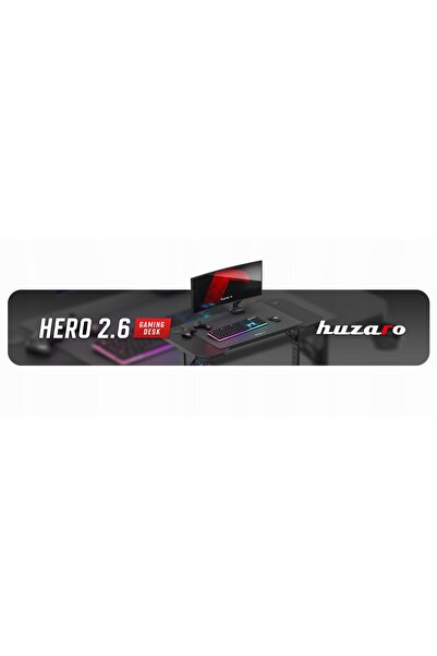 Huzaro Birou de gaming cu înălțime reglabilă Hero 2.6 Negru + PAD