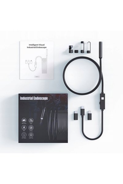 Inskam CAMERĂ DE INSPECȚIE ENDOSCOP 1920P HD PENTRU TELEFON Android iOS 9LED ...