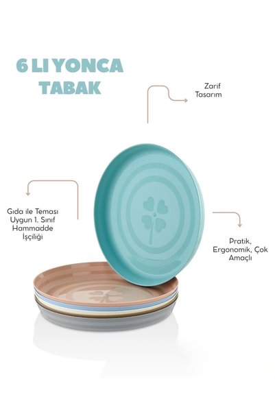 Dem Home Piknik Tabak Seti Dayanıklı Kullanışlı Pratik Çocuk tabak seti