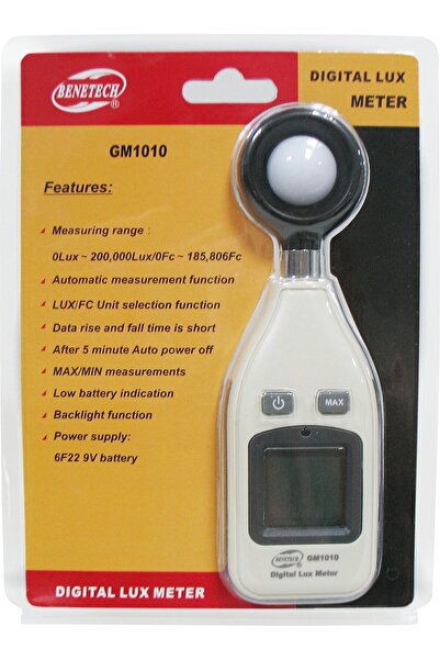 Benetech LUKSOMIERZ LUXOMETER, METRUL DE INTENȚIE LUMINARĂ, INSTRUMENT DE MĂS...