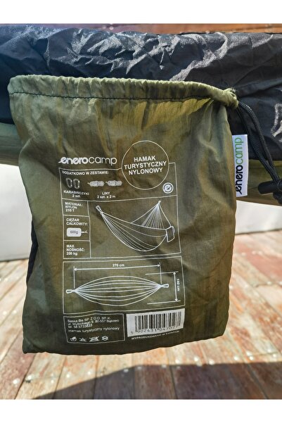 Enero Hamac CAMP 270 x 140 cm Verde-negru