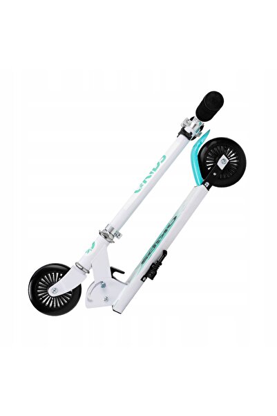 Qkids Trotinetă cu două roți pentru copii, până la 50 kg, FLO Alb-Albastru
