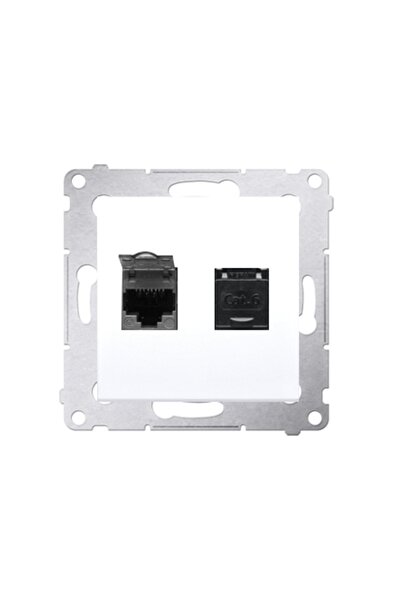 Kontakt-Simon SIMON 54 Priză dublă pentru computer RJ45 KAT6 cu ecranare D62....