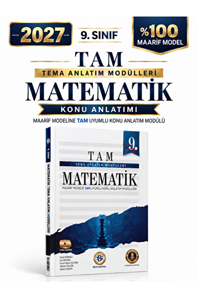 Bilgi Sarmal Yayınları 2027 9.SINIF TAM MATEMATİK %100 Maarif Modele Uygun TE...
