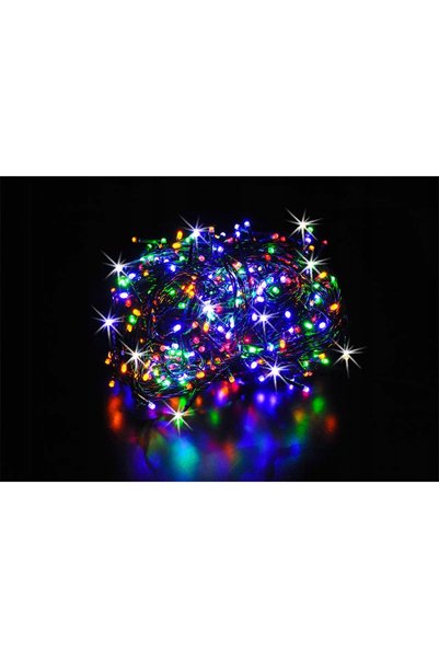 ISO TRADE Ghirlande de Crăciun cu 300 de LED-uri pentru exterior, cu lumină c...