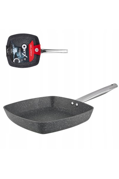 FLORINA Placă de grătar din aluminiu ONYX 24x24cm +CUȚIT GRATUIT