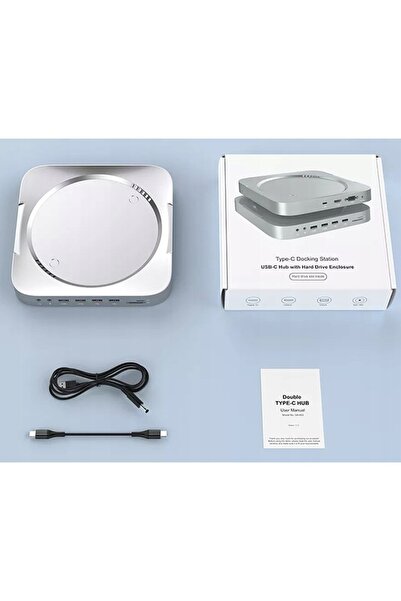 ROCKETEK Stație de andocare 12 în 1 Hub USB C 3.0 Cititor de carduri SD SATA ...