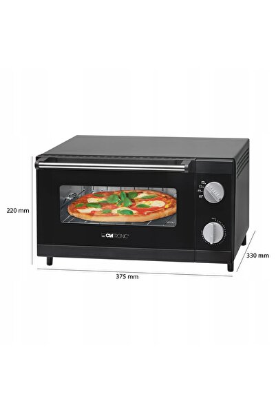 CLATRONIC Cuptor electric mini, grătar, cuptor pentru pizza, 1000W, 12L