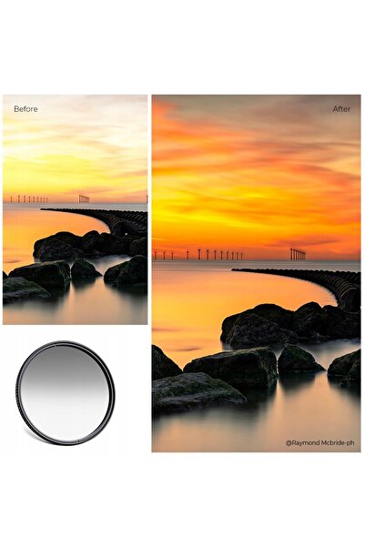 K&F CONCEPT Filtru parțial gri ND8 67mm Soft GND8 MRC NANO-X 8k PRO