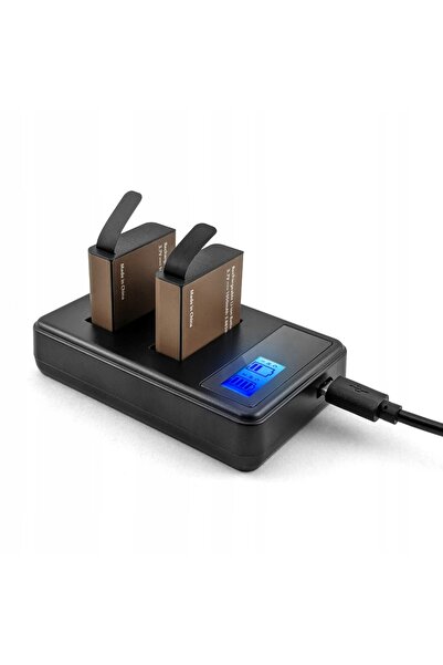 EKEN Încărcător LCD + 2x1050mAh baterii GoPro4U COOAU