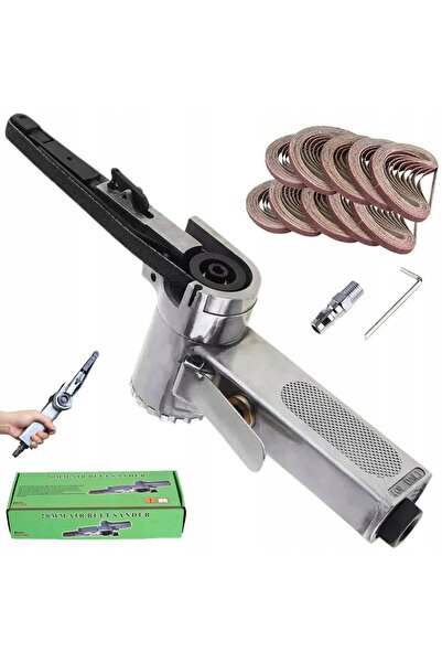 NO BRAND Mașină de șlefuit pneumatică cu 25 benzi abrazive de 10 mm, 16000 RP...