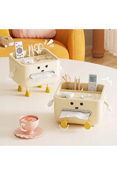 NO BRAND Cutie de depozitare șervețele cu design funcțional pentru birou
