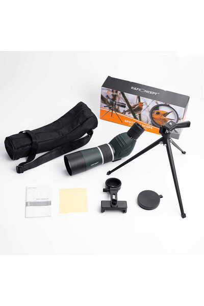 K&F CONCEPT Telescop monocular 60mm Zoom 20-60x Suport telefon + Trepied