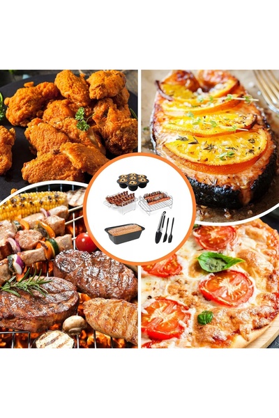 NO BRAND SET UNIVERSAL DE ACCESORII PENTRU FRITEUZA CU AER CALD, 19 Piese