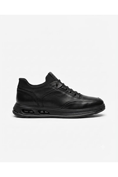 Voyager M159 Men's Black Nata Leather Casual Sports Shoes
