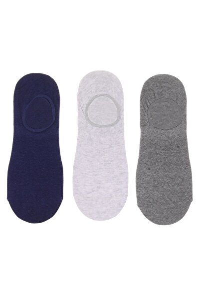 OEM Sosete Invizibile Gri Bleu Albe pentru Barbati - 3 perechi - Scurte, Imbr...