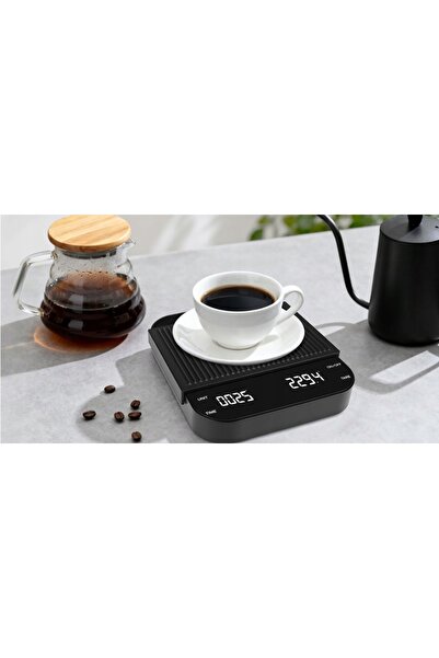 NO BRAND CÂNTAR ELECTRONIC DE PRECIZIE DE 3000 G CU TIMER PENTRU ESPRESSO ȘI ...