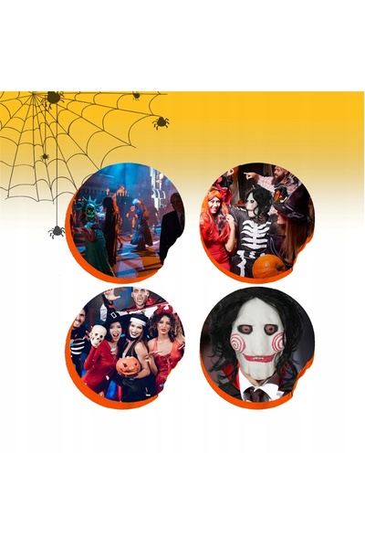 NO BRAND MASCĂ DE CLOWN DIN LATEX, REALISTĂ, INTEGRALĂ, PENTRU HALLOWEEN ȘI D...