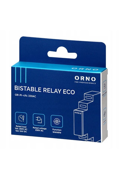 Orno Releu bistabil cu impuls, 1P, montaj pe șină DIN, 230V, 16A