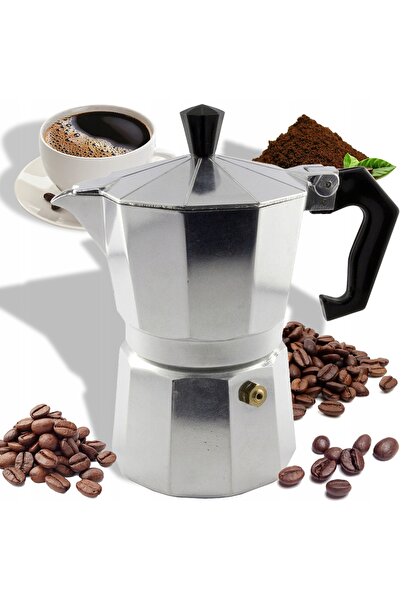 Retoo Cafetieră din aluminiu, aparat de cafea espresso, 600 ml, pentru plită ...