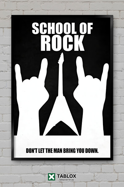 TABLOX Σχολική Αφίσα Ταινίας School Of Rock με Μουσική, Διακοσμητικός Πίνακας...