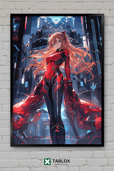 TABLOX Neon Genesis Evangelion Asuka Anime Manga Χαρακτήρας με πλαίσιο εμφάνι...