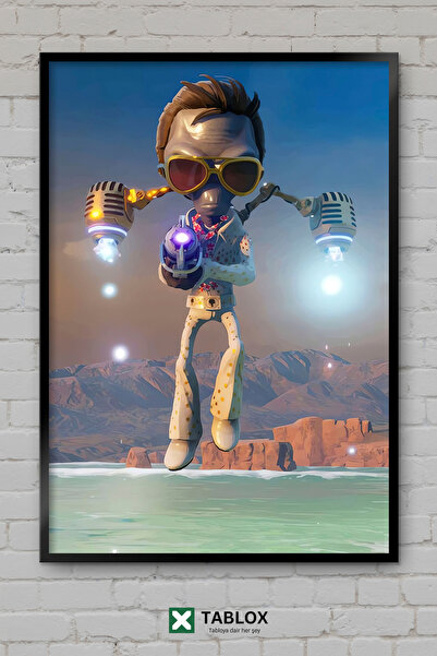 TABLOX Παιχνίδι Destroy All Humans, Alien Action, Διακοσμητικός πίνακας MDF μ...
