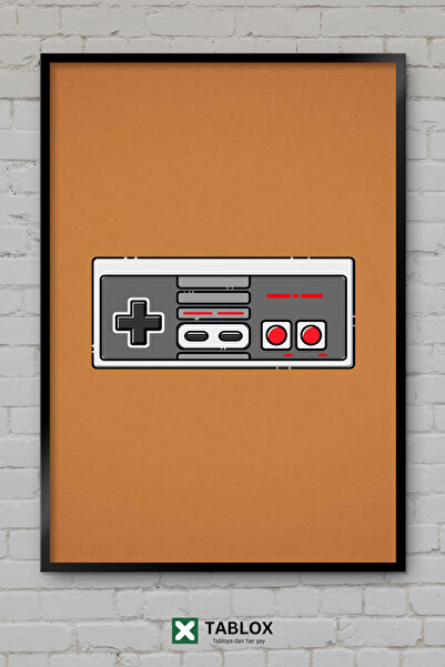 TABLOX Consola retro Nes Nintendo Entertainment System, masă decorativă din M...
