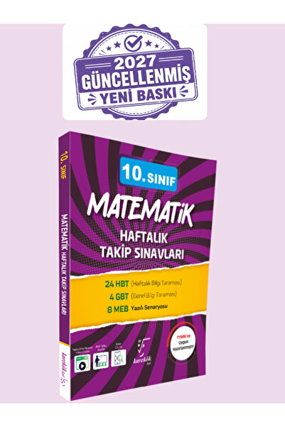 Karekök Yayınları 10.SINIF MATEMATİK HAFTALIK TAKİP SINAVLARI