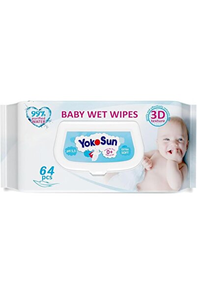 YokoSun Baby Wet Wipes, 64 Count