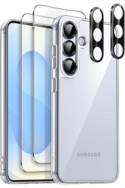 JETech 5 in 1 Case for Samsung Galaxy S25, Anti-Yellowing, Clear