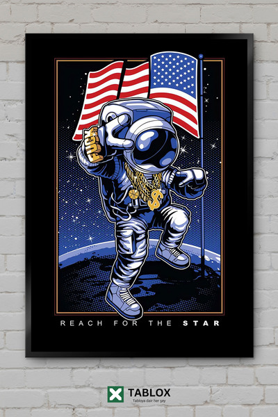 TABLOX Astronaut Astronaut Hip Hop Muzičar Muzičar Svemirski Umešani Dekorati...