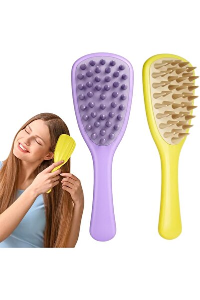 KASTWAVE Scalp Massager, Long Handle Shampoo Brush, Silicone Hair Scalp Massa...