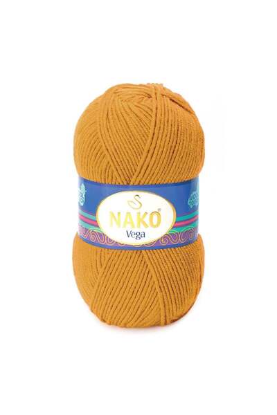 NAKO Vega Hand Knitting Yarn 5-Piece Advantage Pack (5 X 100 Gr) 100% Premium...