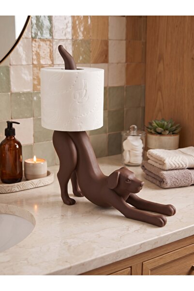 Dumledo Stretching Dog Brown Toilet Paper Holder |   Decorative Toilet Paper ...