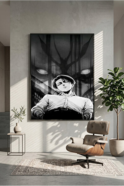 postercraft Poster din lemn cu design Attack on Titan Levi Ackerman (fără ramă)