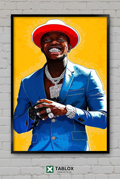 TABLOX Dababy Rapper Ράπερ Χιπ Χοπ Μουσική Αφίσα Μουσικής με Κορνίζα Διακοσμη...