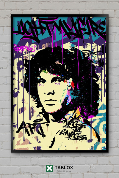 TABLOX Light My Fire The Doors Τραγούδι Μουσική Ροκ Κλασικό Πλαίσιο Διακοσμητ...