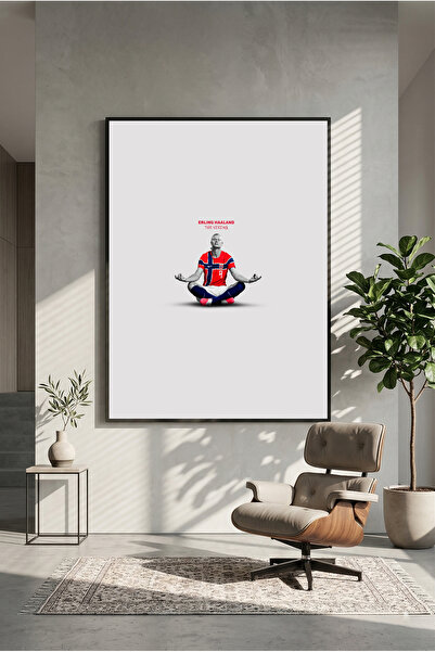 postercraft Erling Haaland Vikinški dizajn drveni poster sa slikom (bez okvira)